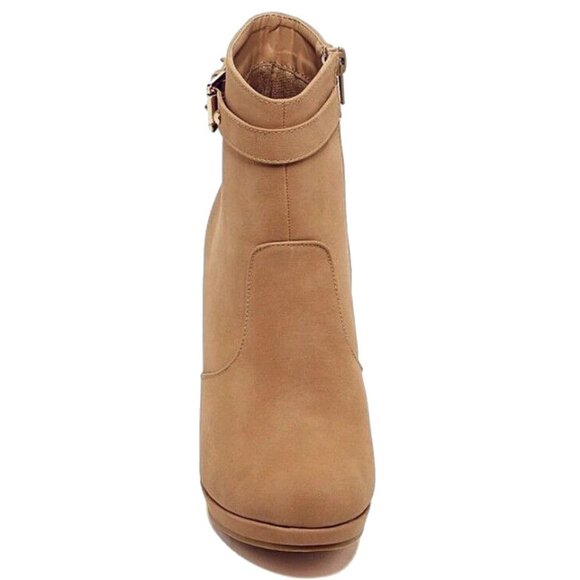 Top Moda Wedge Ankle Boot – Faux Suede • Buckle Strap • Elevated Everyday Style - Picture 5 of 5